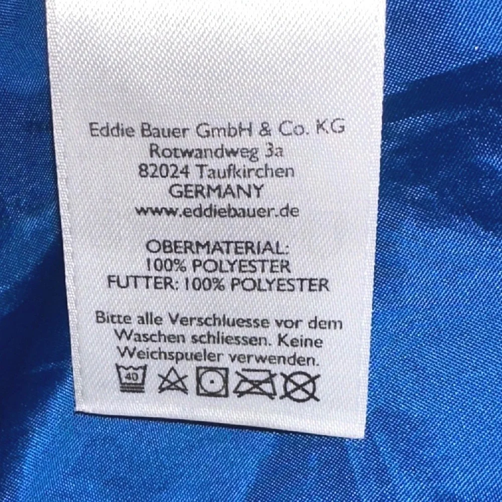 Eddie Bauer Watertight Rain Jacket Kid L 12 Navy Blue Hooded Lightweight Outdoor